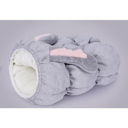 Lighteme Bunny Samtkatzen-Spiel- und Schlafröhre Warmer Tunnel