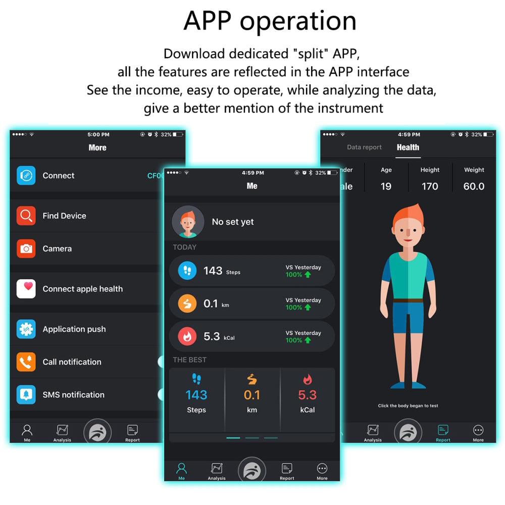Bracelet de fitness intelligent étanche Lighteme