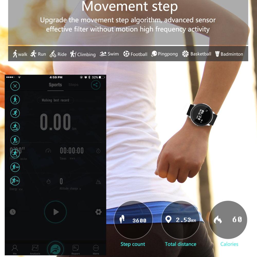 Bracelet de fitness intelligent étanche Lighteme