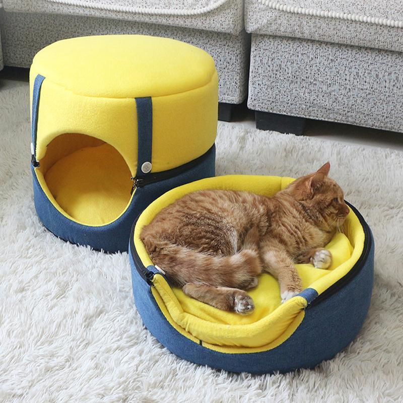 Nid pour chat Lighteme Cartoon à double usage (4 couleurs)