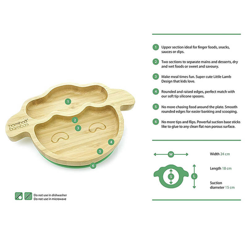 Lighteme Cartoon Children's Dinner Plate