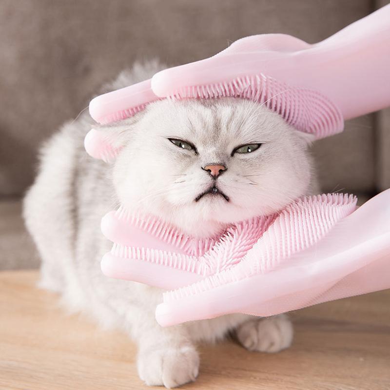Lighteme Katzenbade-Haarentfernungs-Massagehandschuh (2 Farben)