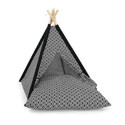 Tipi Lighteme pour chat avec support en bois