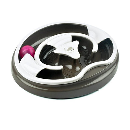 Lighteme Katzen-Drehteller-Spielzeug mit akustooptischem Ball (3 Farben)