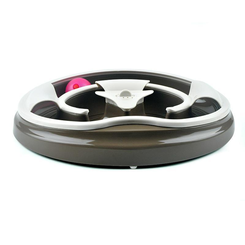 Lighteme Katzen-Drehteller-Spielzeug mit akustooptischem Ball (3 Farben)