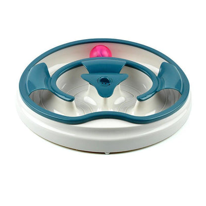 Lighteme Katzen-Drehteller-Spielzeug mit akustooptischem Ball (3 Farben)