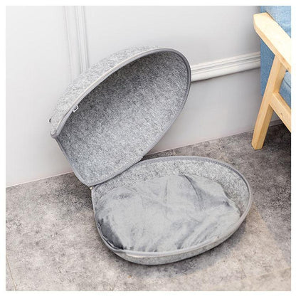 Lighteme Welsförmiges Hunde- und Katzen-Filzbett (2 Farben)