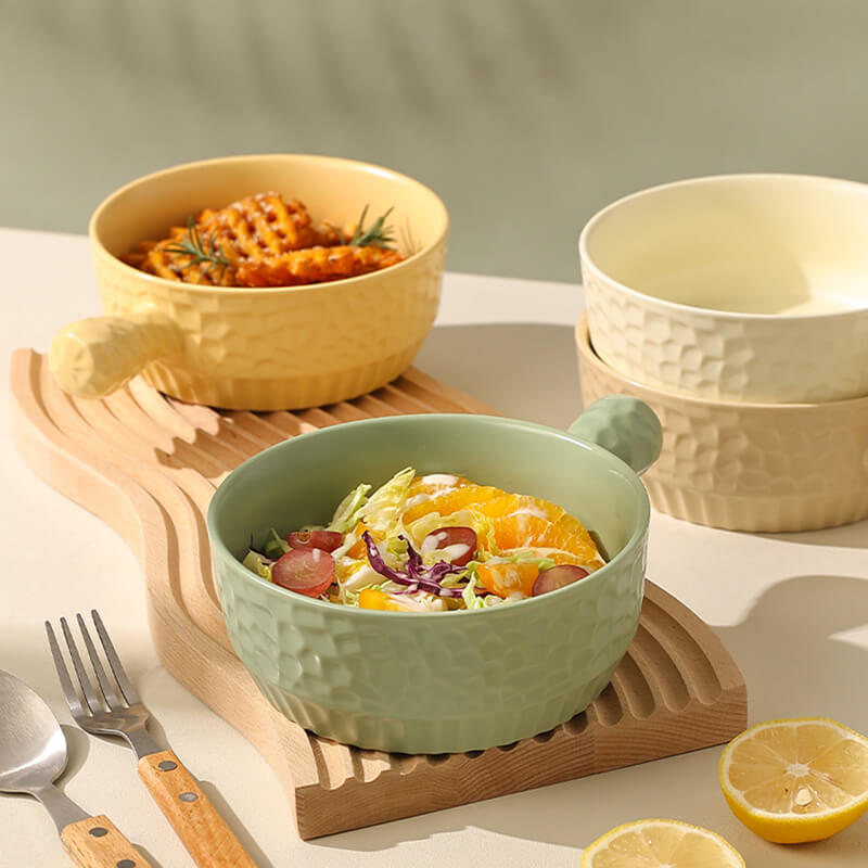 Bol de cuisson avec poignée en céramique Lighteme