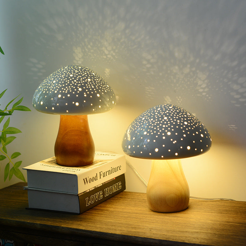 Lighteme Ceramic Mushroom Table Lamp
