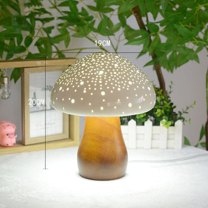 Lighteme Ceramic Mushroom Table Lamp
