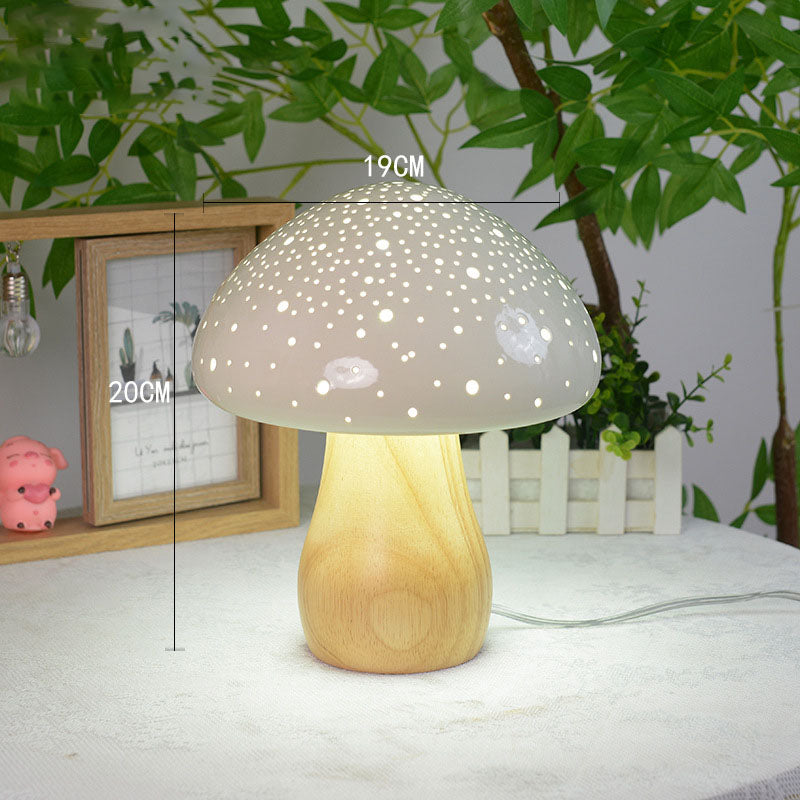 Lighteme Ceramic Mushroom Table Lamp