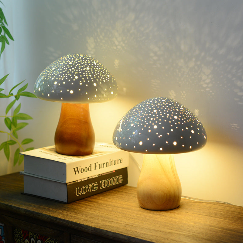 Lighteme Ceramic Mushroom Table Lamp