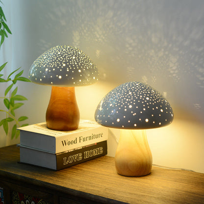 Lighteme Ceramic Mushroom Table Lamp