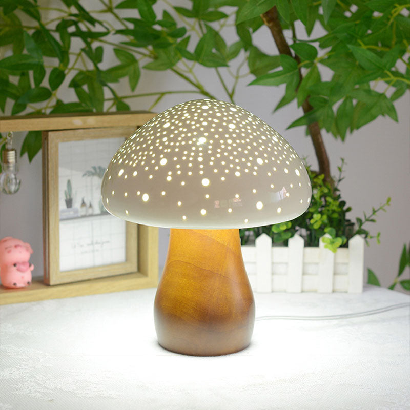 Lighteme Ceramic Mushroom Table Lamp