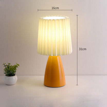 Lighteme Ceramic Pleated Table Lamp