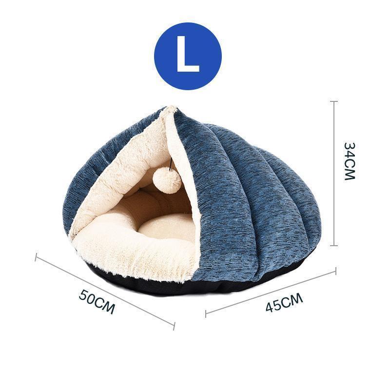 Lit pour chat Lighteme en polaire chenille triangulaire PV (2 tailles)