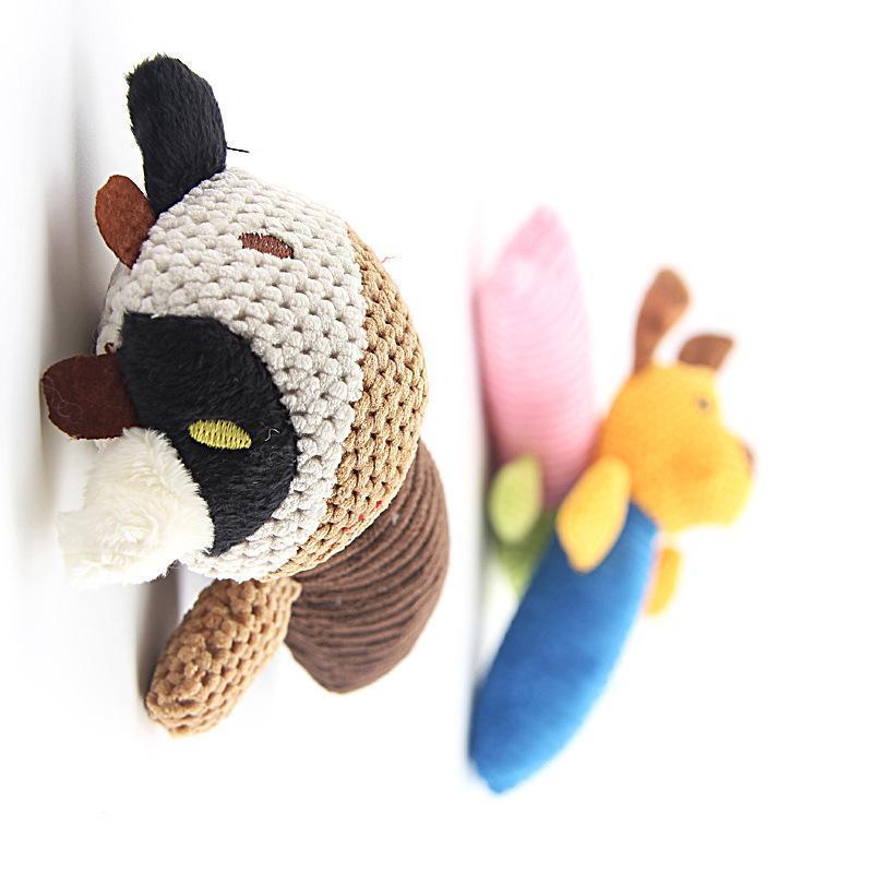 Jouet pour chien en peluche à mâcher Lighteme (3 couleurs)