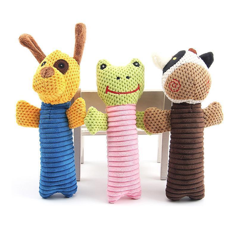 Jouet pour chien en peluche à mâcher Lighteme (3 couleurs)