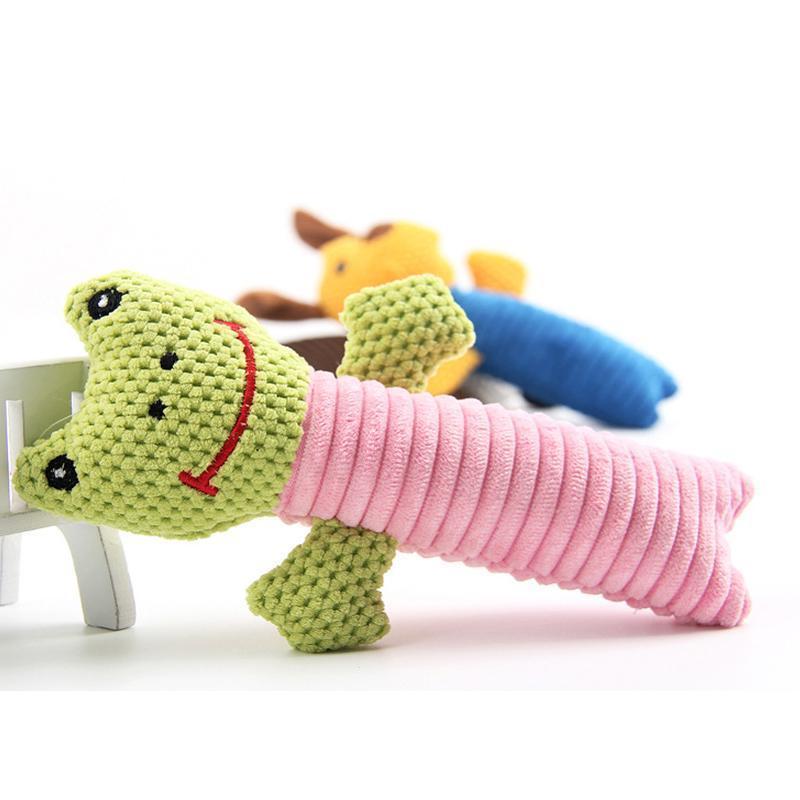 Jouet pour chien en peluche à mâcher Lighteme (3 couleurs)