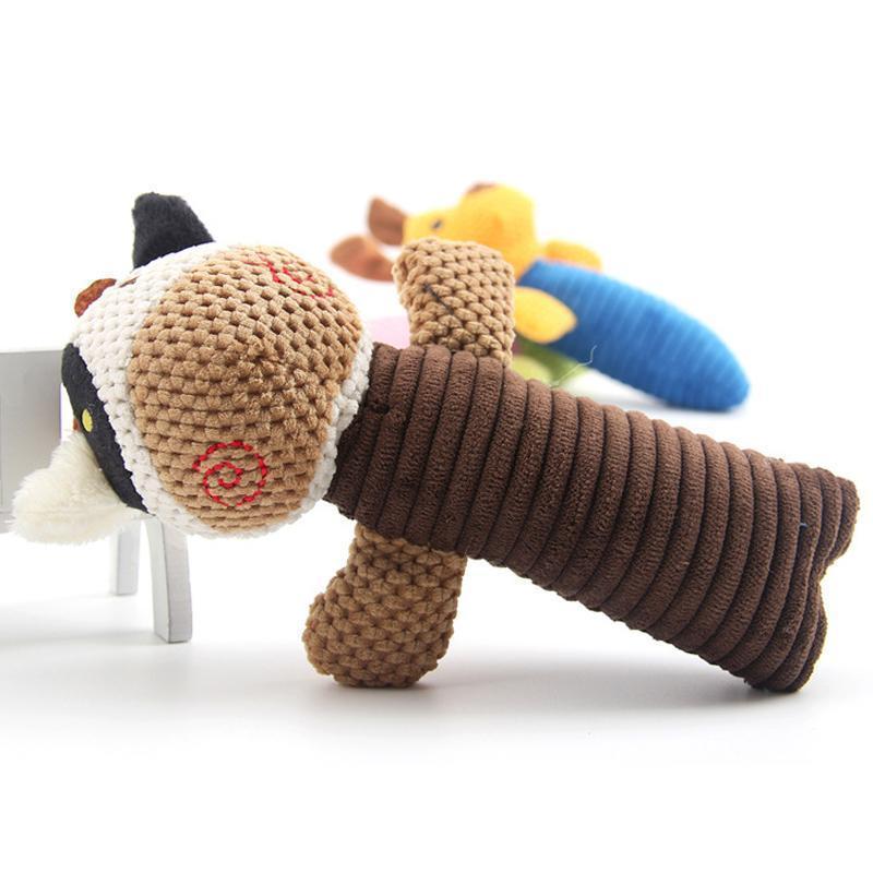 Jouet pour chien en peluche à mâcher Lighteme (3 couleurs)