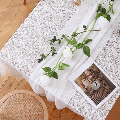 Lighteme Chiffon Solid Color Table Runner