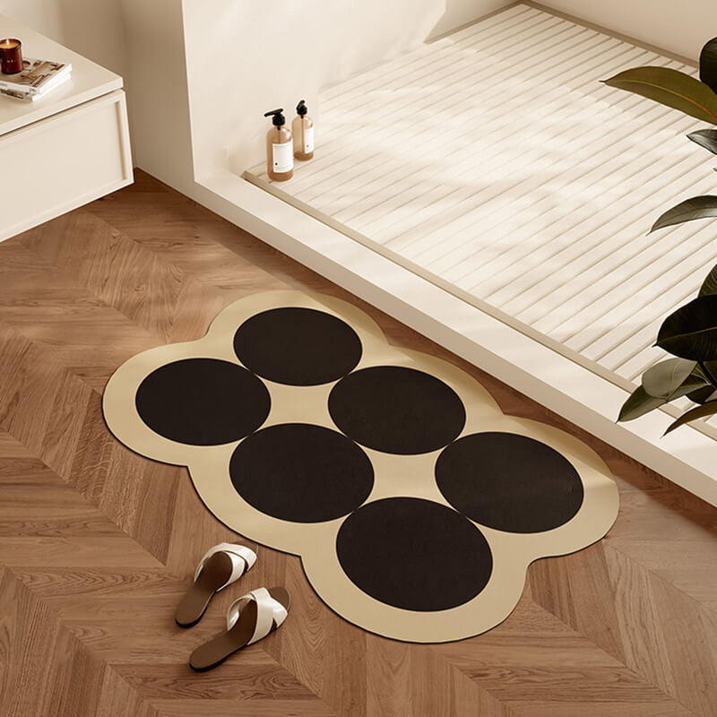 Lighteme Circle Color Matching Diatom Mud Bath Mat