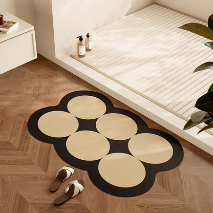 Lighteme Circle Color Matching Diatom Mud Bath Mat