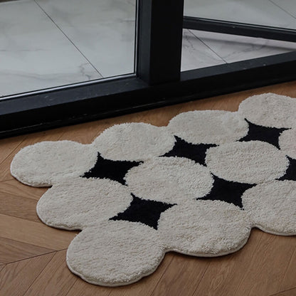 Tapis décoratif à motif circulaire Lighteme