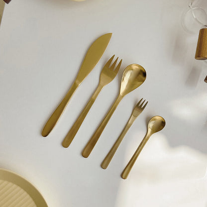 Ensemble de 5 couverts Lighteme Classic Simple en acier inoxydable