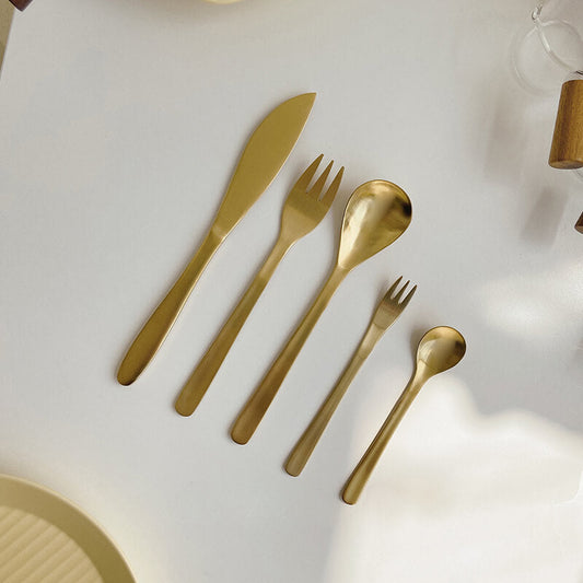 Ensemble de 5 couverts Lighteme Classic Simple en acier inoxydable