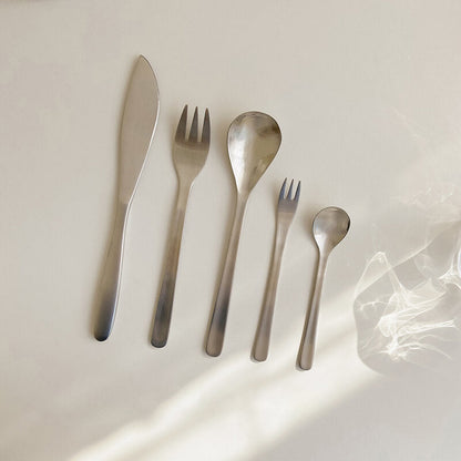 Ensemble de 5 couverts Lighteme Classic Simple en acier inoxydable