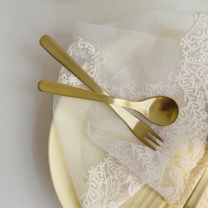 Ensemble de 5 couverts Lighteme Classic Simple en acier inoxydable