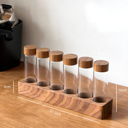 Lighteme Kaffeebohnen Reagenzglas Glas Vorratsdose