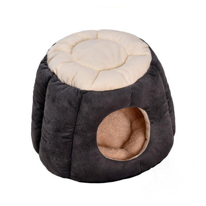 Maison pour chat pliable en forme de souche Lighteme (2 couleurs)