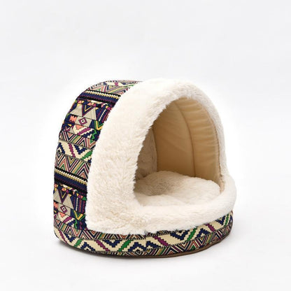 Tapis de niche Lighteme confortable à motifs pour chiots (2 couleurs)