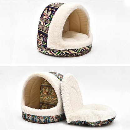 Tapis de niche Lighteme confortable à motifs pour chiots (2 couleurs)