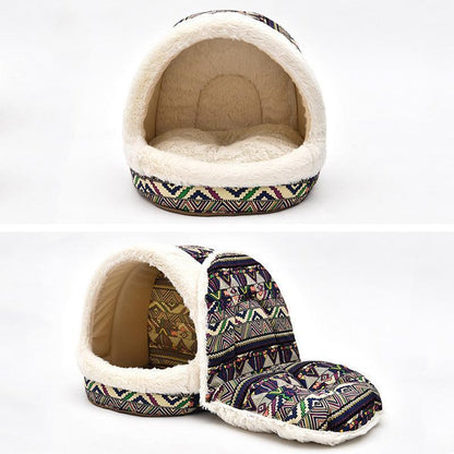 Tapis de niche Lighteme confortable à motifs pour chiots (2 couleurs)