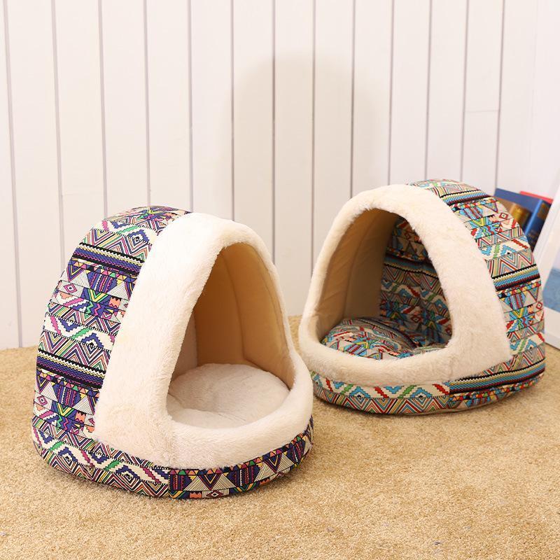 Tapis de niche Lighteme confortable à motifs pour chiots (2 couleurs)