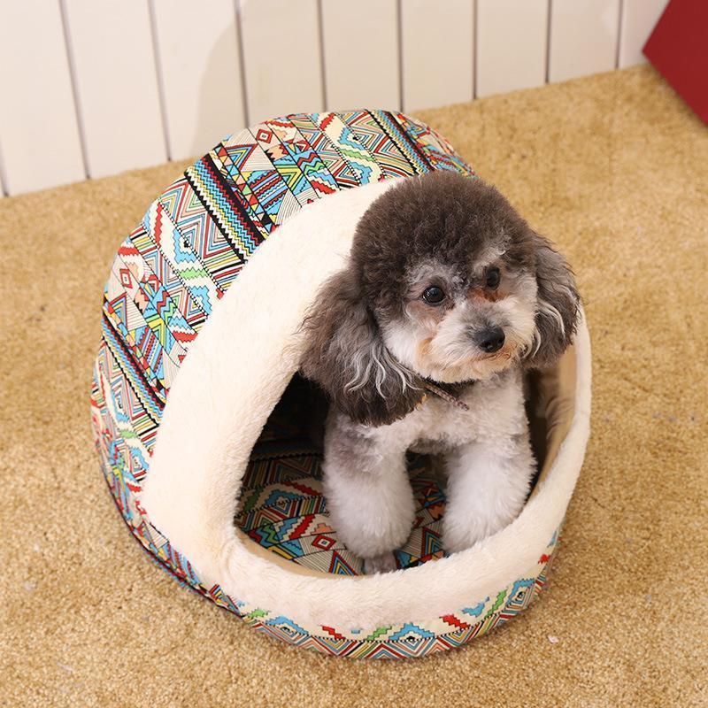 Tapis de niche Lighteme confortable à motifs pour chiots (2 couleurs)