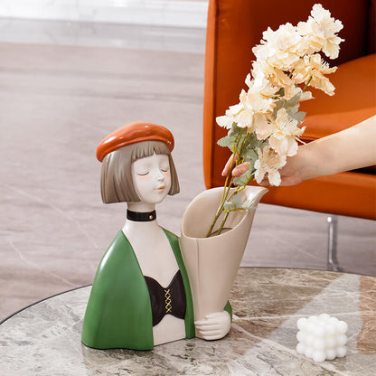 Lighteme Cool Girl Blumenstrauß aus Kunstharz