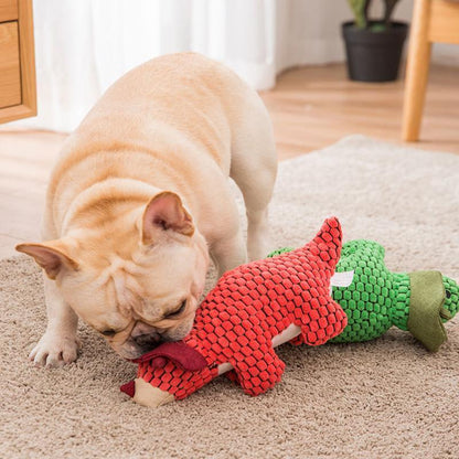 Jouet à mâcher pour chien Lighteme Corduroy Triceratops