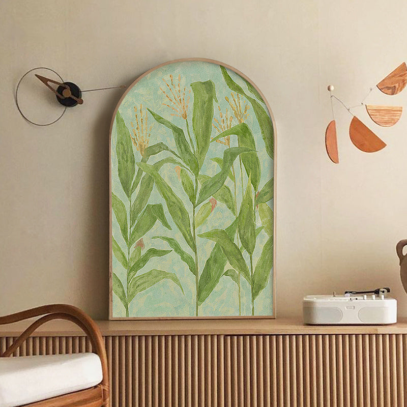 Peinture sur toile représentant une plante de maïs Lighteme