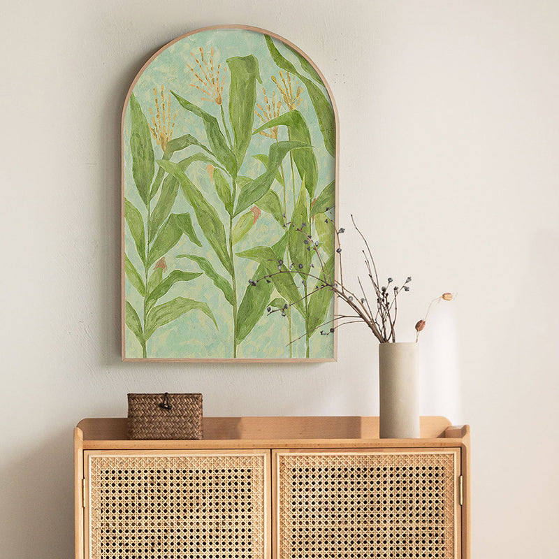 Peinture sur toile représentant une plante de maïs Lighteme