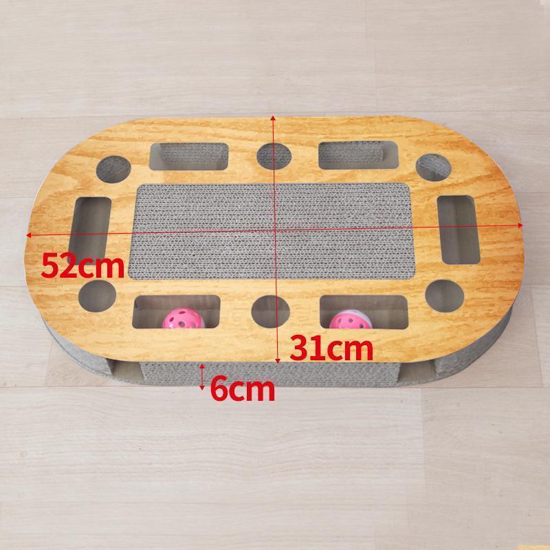 Lighteme Katzenkratzspielzeug aus Wellpappe mit Ball (4 Ausführungen)