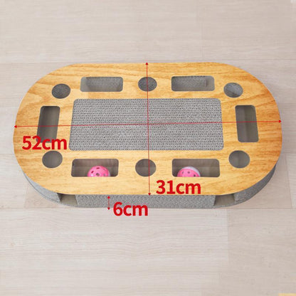 Lighteme Katzenkratzspielzeug aus Wellpappe mit Ball (4 Ausführungen)