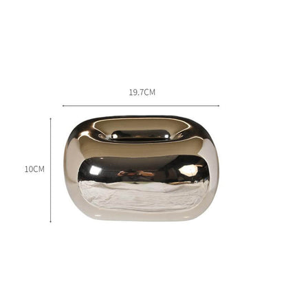 Taschentuchbox aus Keramik „Lighteme“ in Creme