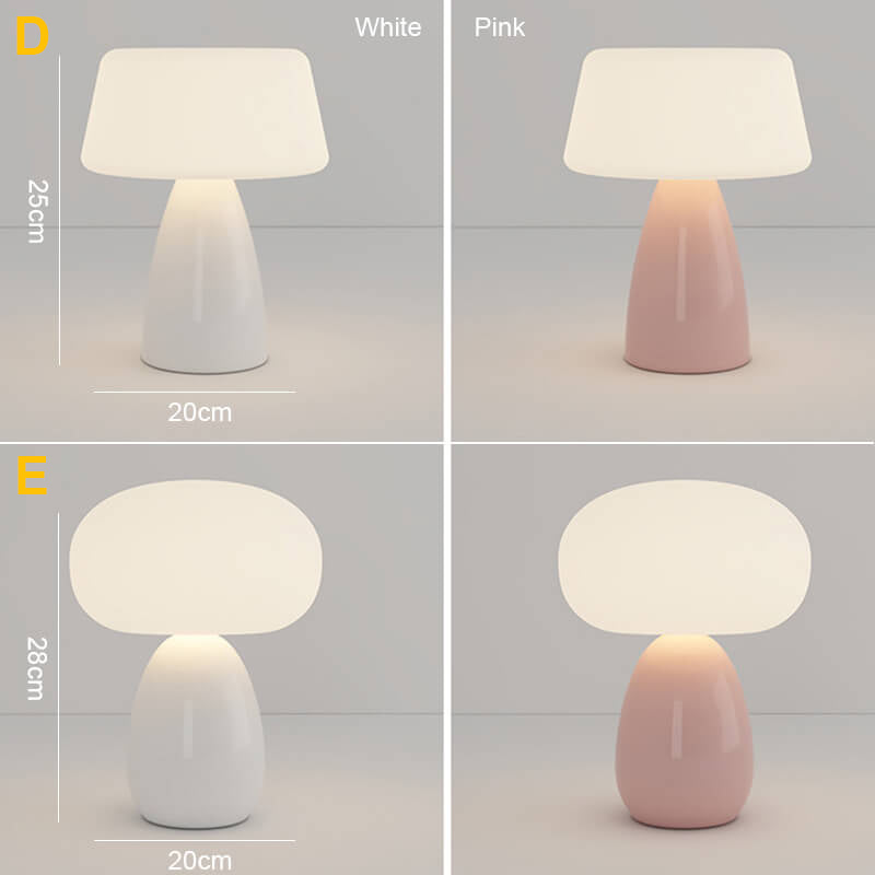 Lighteme Creme Mushroom Tischlampe