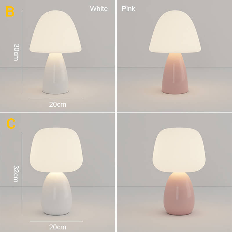 Lighteme Creme Mushroom Tischlampe