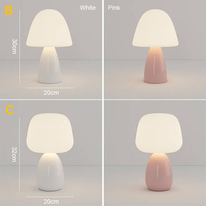 Lighteme Creme Mushroom Tischlampe