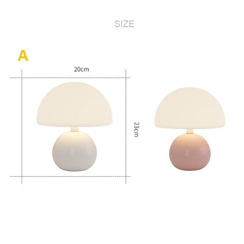 Lighteme Creme Mushroom Tischlampe